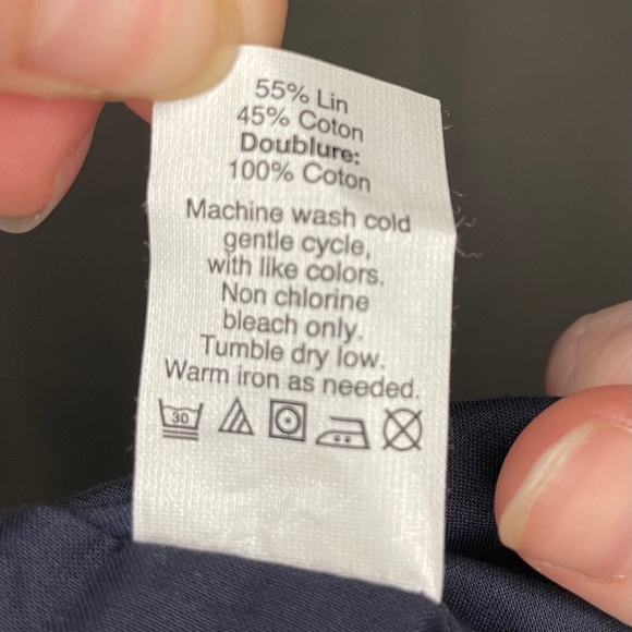 Navy/Red Striped J Crew Factory Skirt Size 4 - Picture 7 of 7